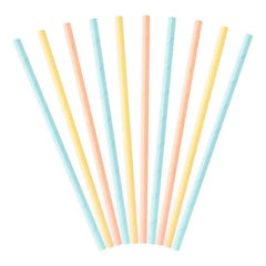 10 cannucce in carta - pastello