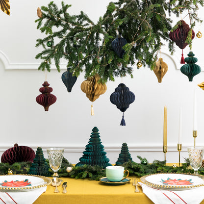 Decorazione in carta - Goccia Blu Navy