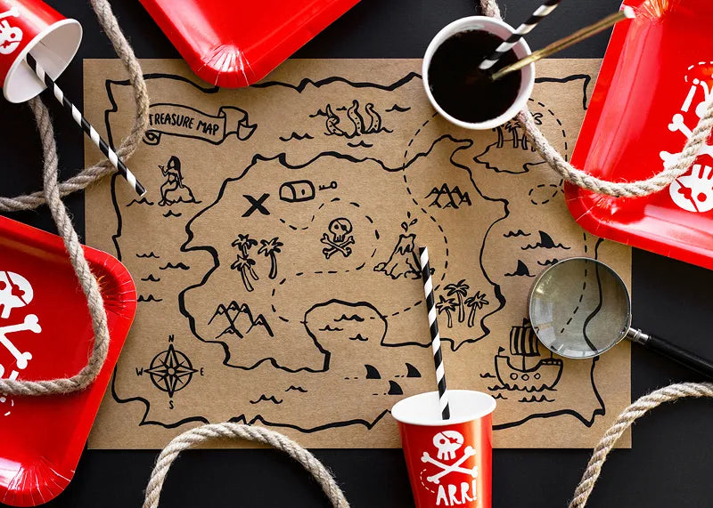 10 cannucce di carta - strisce nere