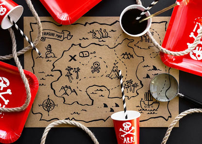 10 cannucce di carta - strisce nere