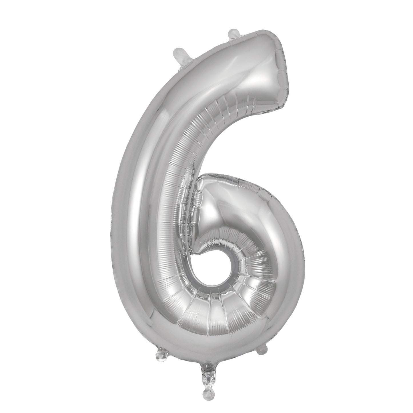 NUMERO ARGENTATO "6" – Foil Balloon