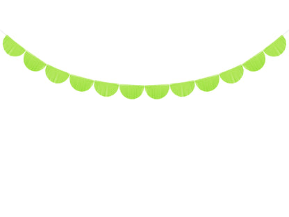 Ghirlanda in carta - frange 20 cm - verde mela