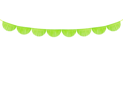 Ghirlanda in carta - frange 30 cm - verde mela