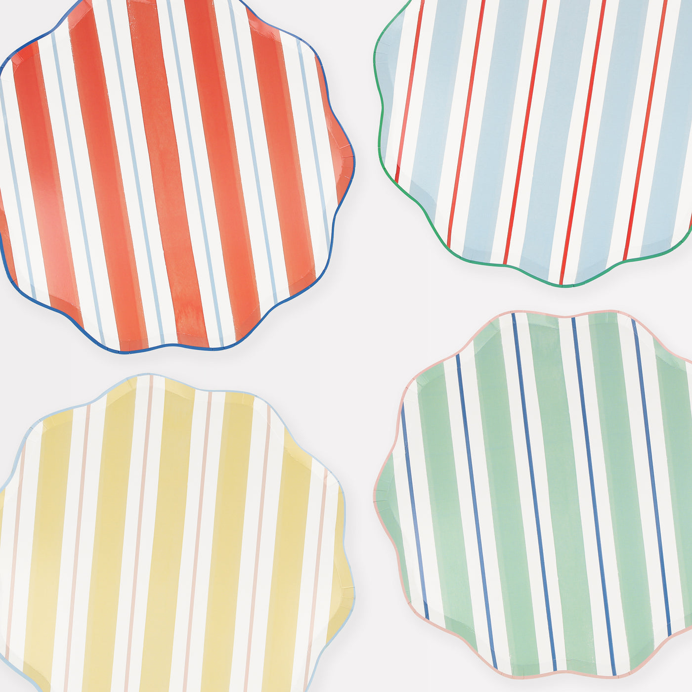 Party in a Box Summer Preppy: tavola estiva a righe pastello