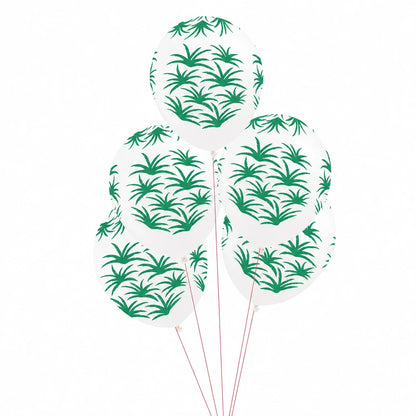 5 Palloncini GRANDE 30cm - stampa tropical