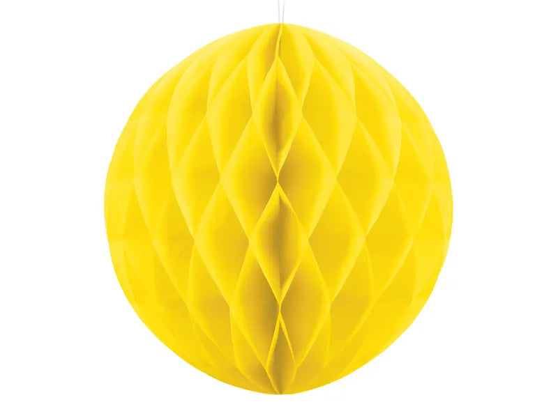 Sfera decorativa in carta 20cm - Giallo