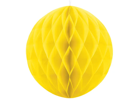 Sfera decorativa in carta 20cm - Giallo