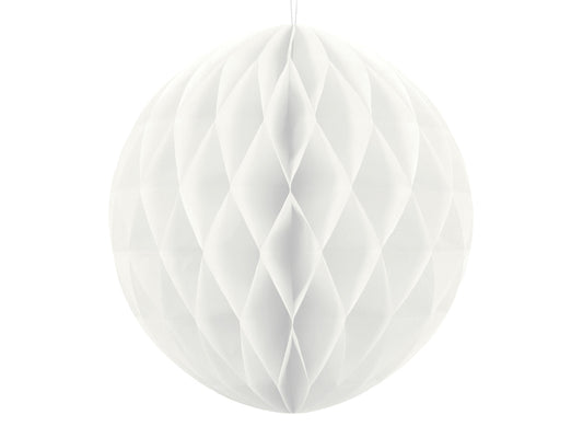 Sfera decorativa in carta 20cm - Bianco