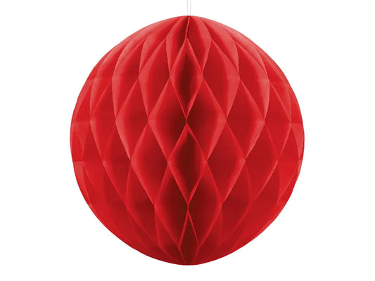 Sfera decorativa in carta 30cm - Rosso