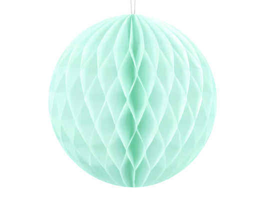 Sfera decorativa in carta 10cm - Verde menta