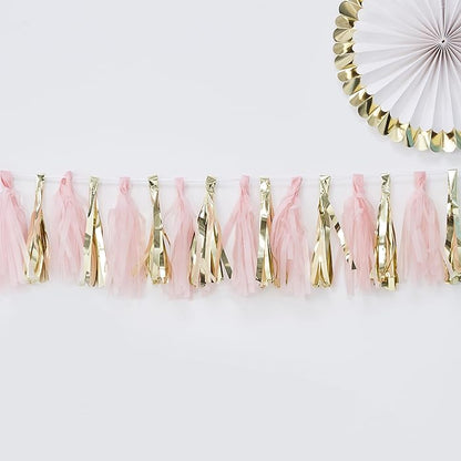 12 tassel decorativi - Rosa e Oro