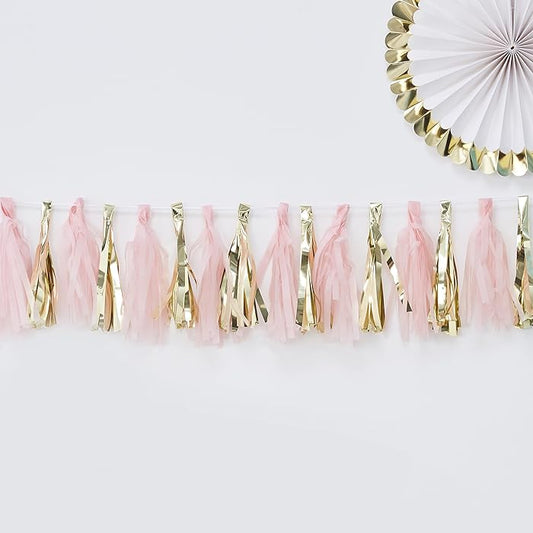 12 tassel decorativi - Rosa e Oro