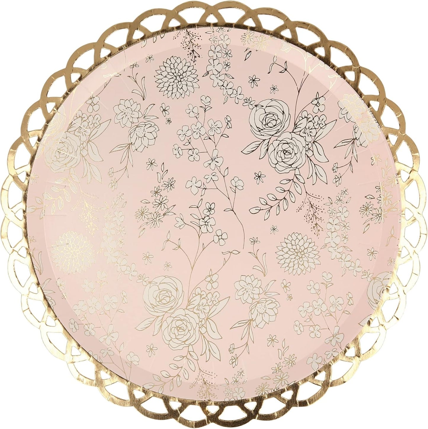 8 piattini in carta – giardino inglese pizzo