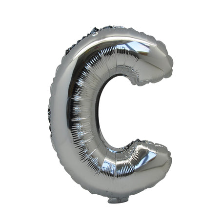 LETTERA ARGENTO "C"- Foil Balloon