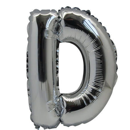 LETTERA ARGENTO "D"– Foil Balloon