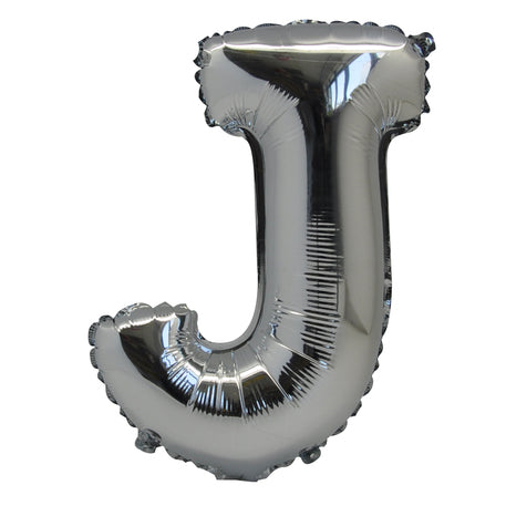 LETTERA ARGENTO "J" – Foil Balloon