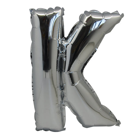 LETTERA ARGENTO "K"– Foil Balloon