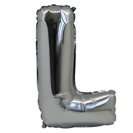 LETTERA ARGENTO "L" – Foil Balloon