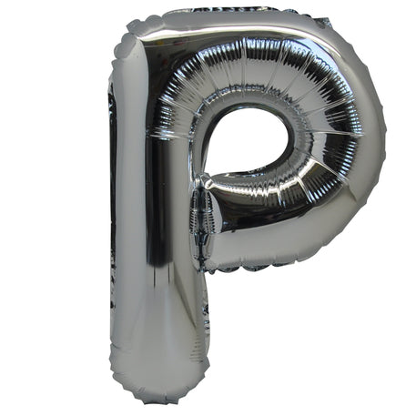 LETTERA ARGENTO "P" – Foil Balloon