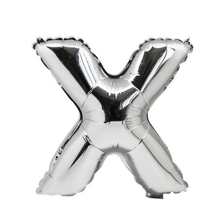 LETTERA ARGENTO "X" – Foil Balloon