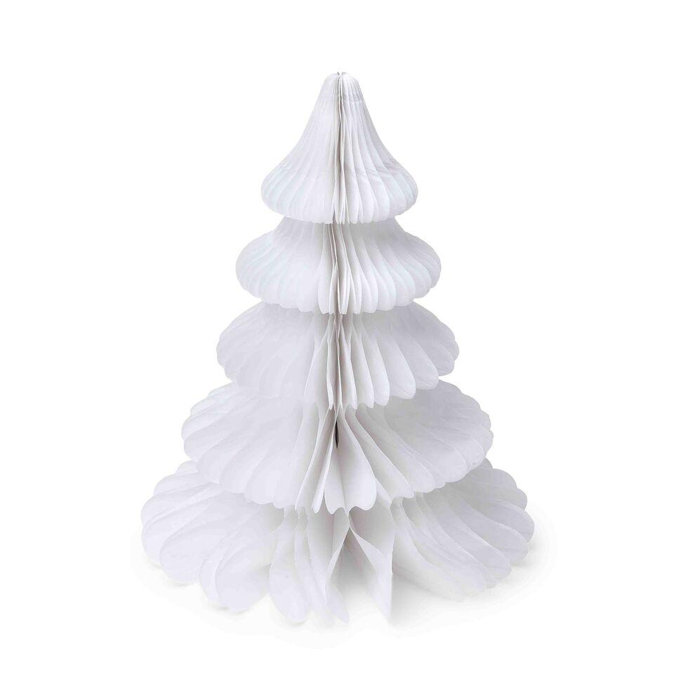decorazione in carta - albero bianco
