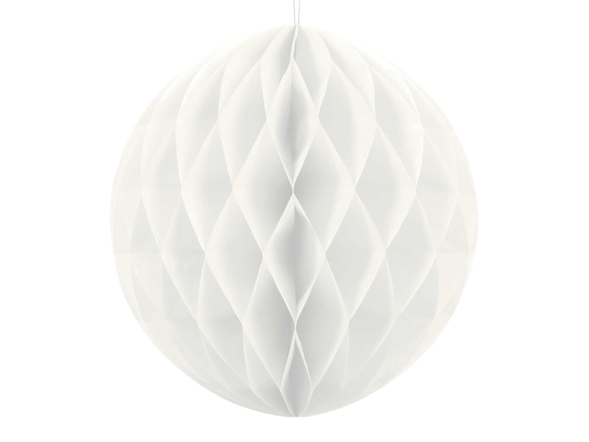 sfera decorativa in carta 40cm - bianco