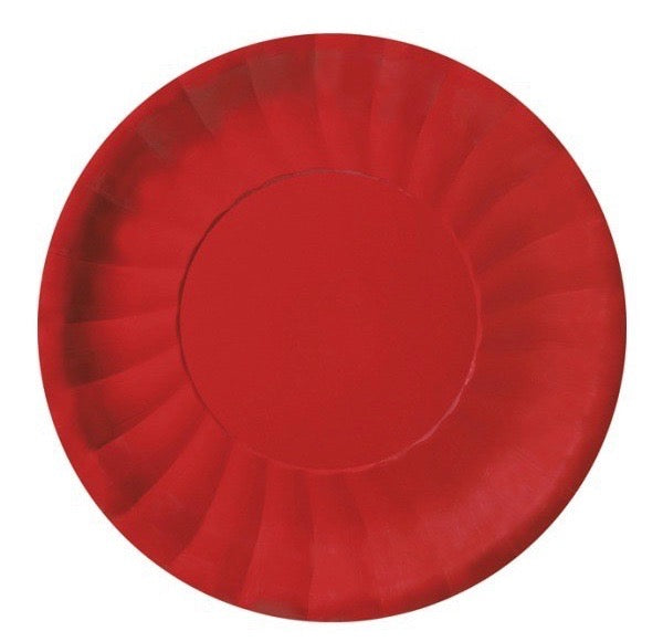 10 piatti in carta – rosso