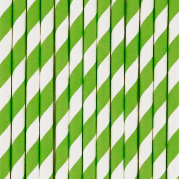 25 cannucce in carta – verde
