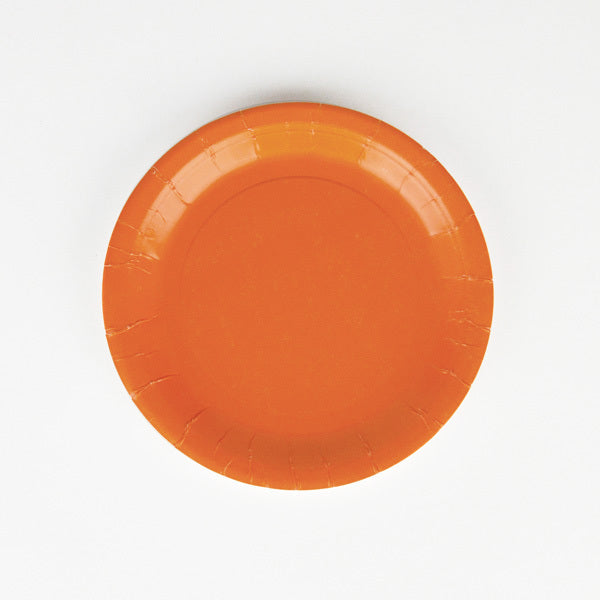 8 piatti in carta – arancio