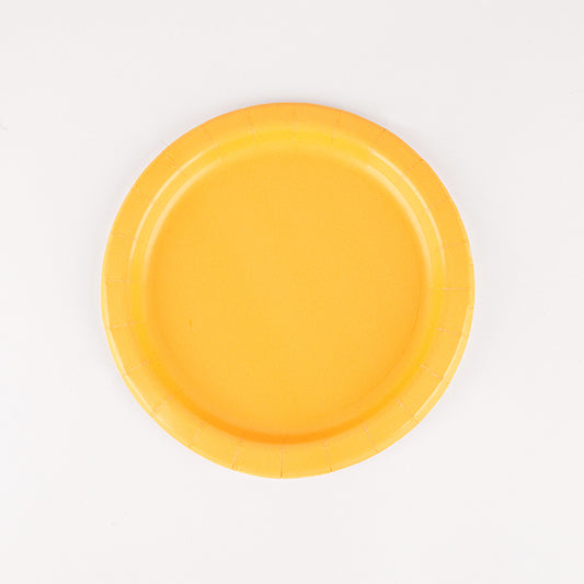8 piatti in carta – giallo