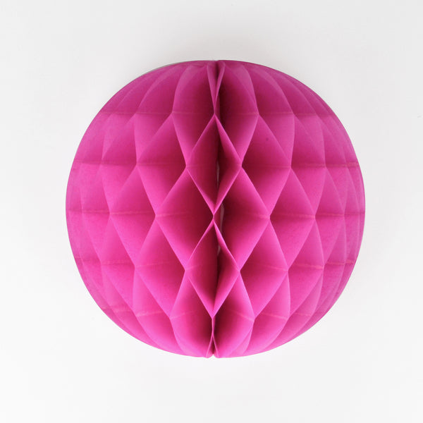 sfera decorativa in carta 30cm - fuxia