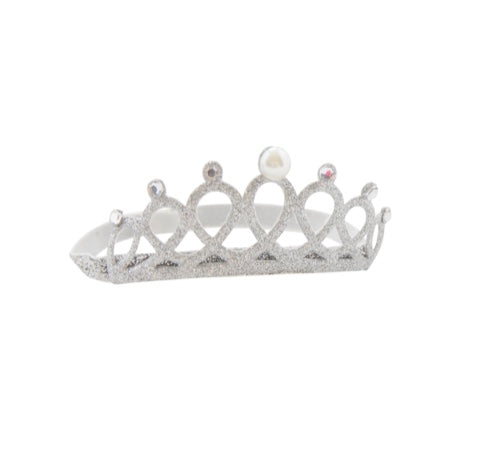 corona a fascetta - argento glitter