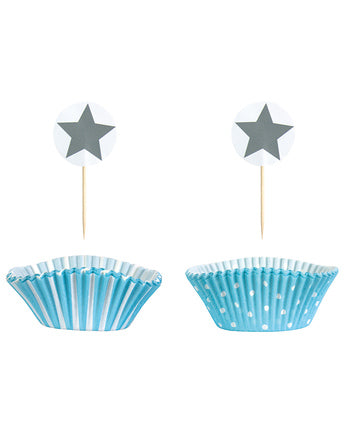 cupcake kit - azzurro baby