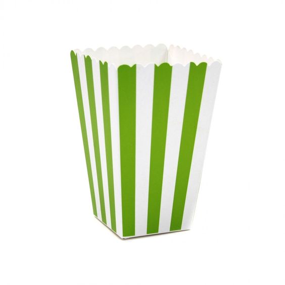 5 popcorn box - verde
