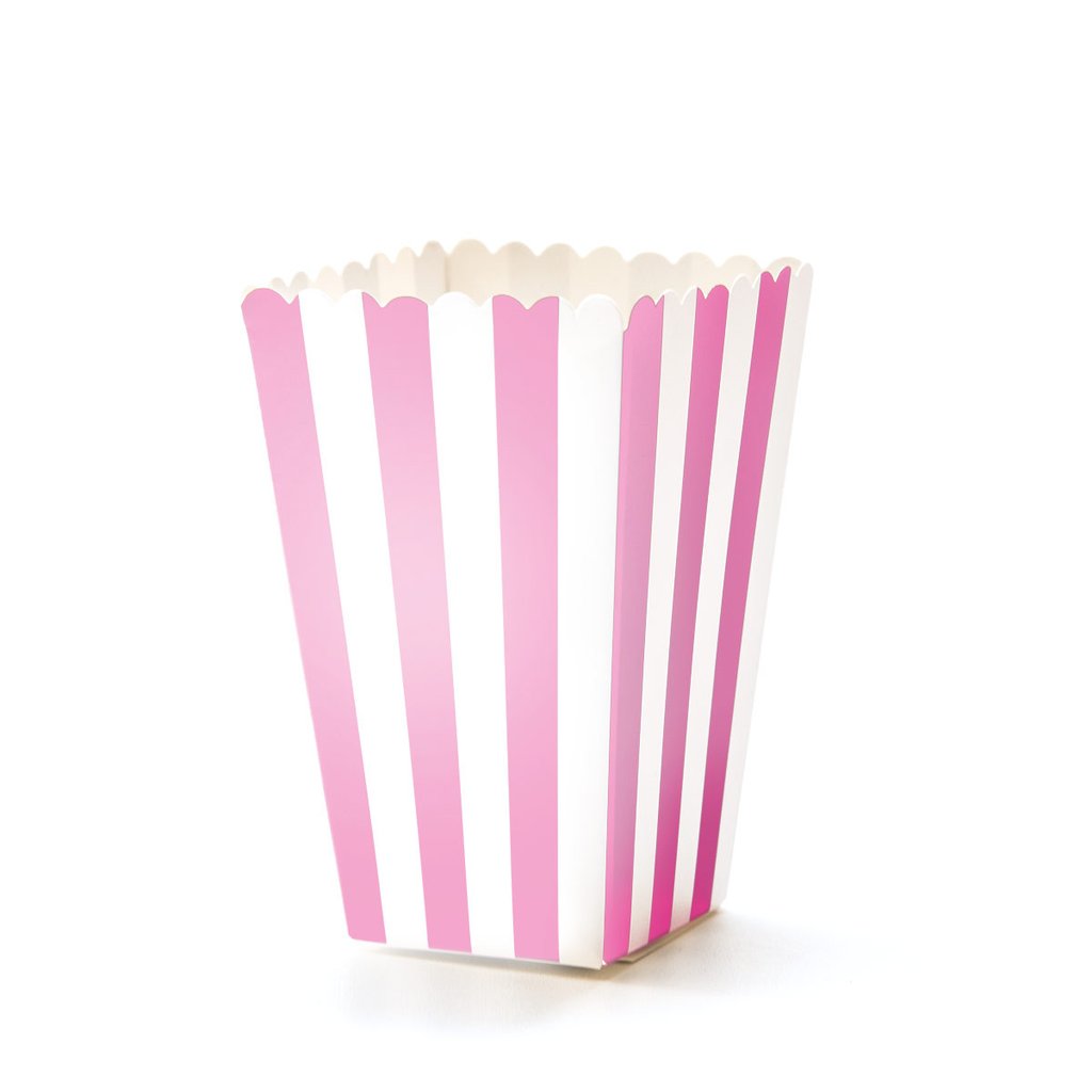 5 popcorn box - rosa