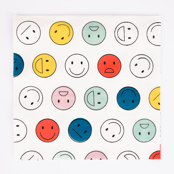 20 tovaglioli in carta – happy faces