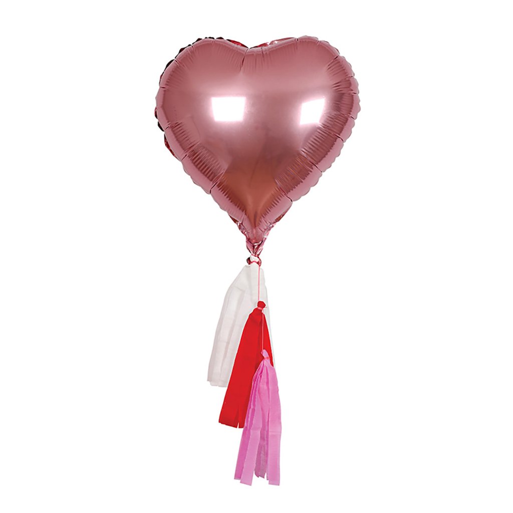6 palloncini mylar - cuore