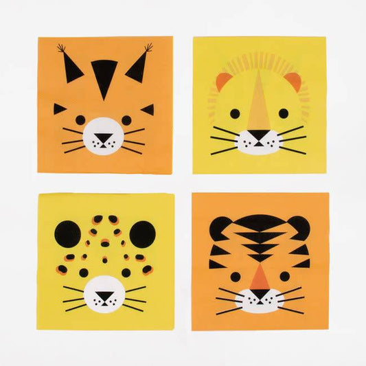 20 tovaglioli in carta - safari