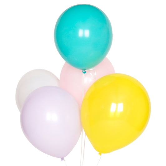10 palloncini - mix pastello