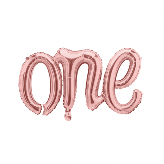 palloncino one - oro rosa