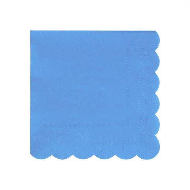 20 tovaglioli in carta - azzurro - tinta unita
