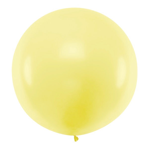 palloncino gigante 100cm - giallo pastello