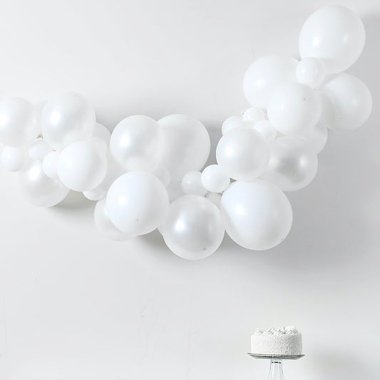 nuvola di palloncini - bianco