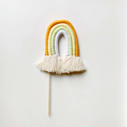 Cake Topper - arcobaleno giallo grande