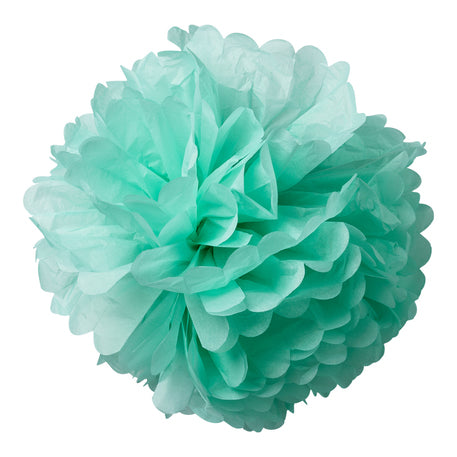 2 pom pom in carta - menta