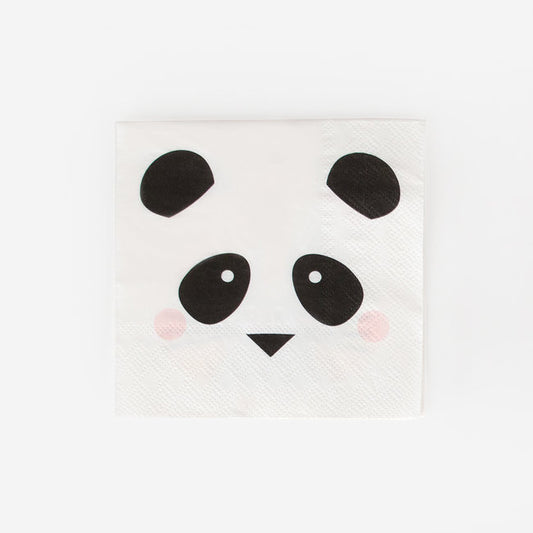 20 tovaglioli in carta - stampa panda