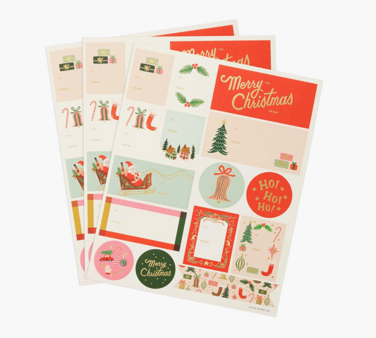 stickers - pacchetto regalo rosso