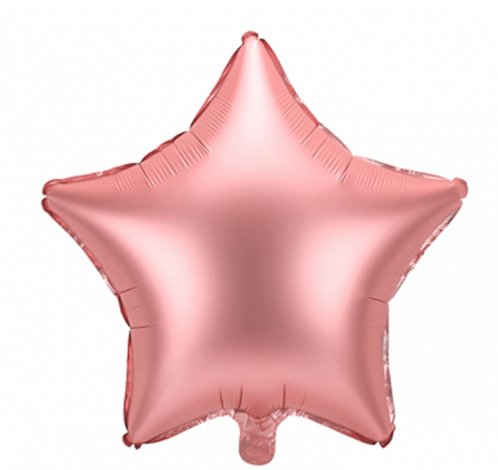 palloncino mylar - stella oro rosa