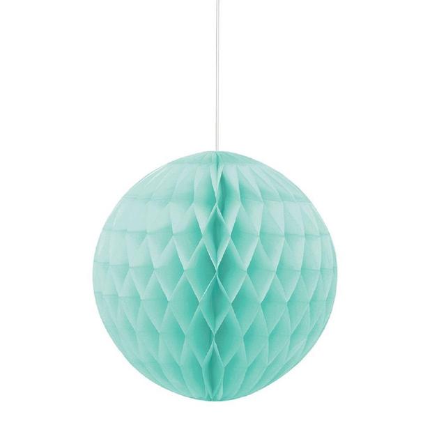 sfera decorativa in carta 20cm - verde menta