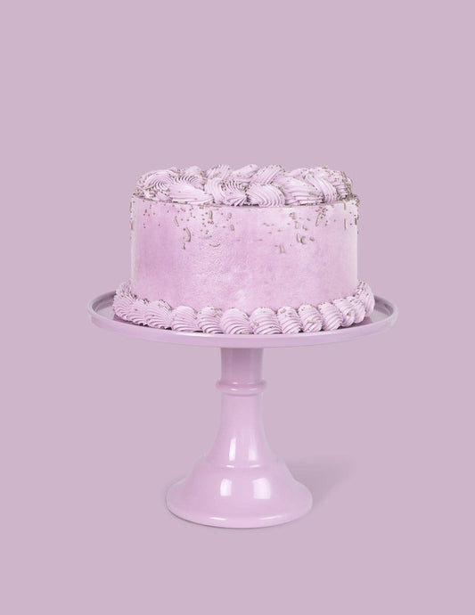 Espositore grande per torte in melamina, viola lilla, 29,5 cm